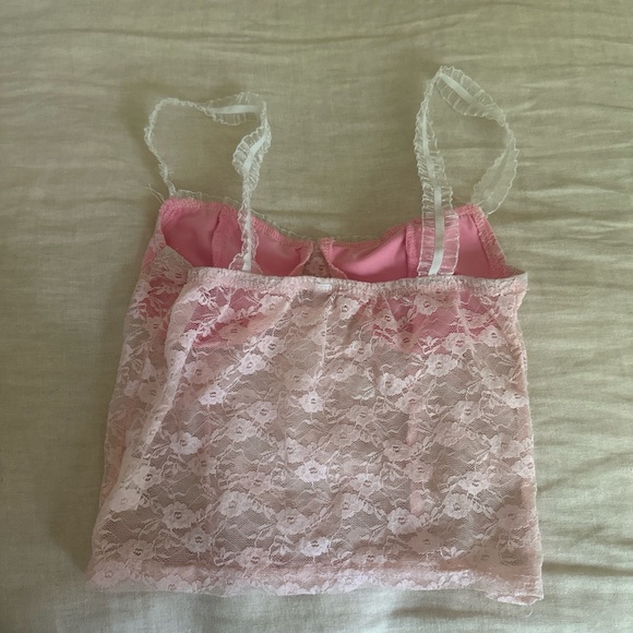 Y2K Pink Lace Cami - Picture 2 of 2